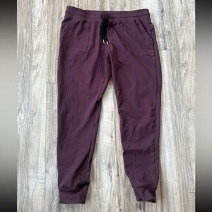 ZYIA Active Unwind Plum Purple Joggers Lounge Yoga Pants XLarge